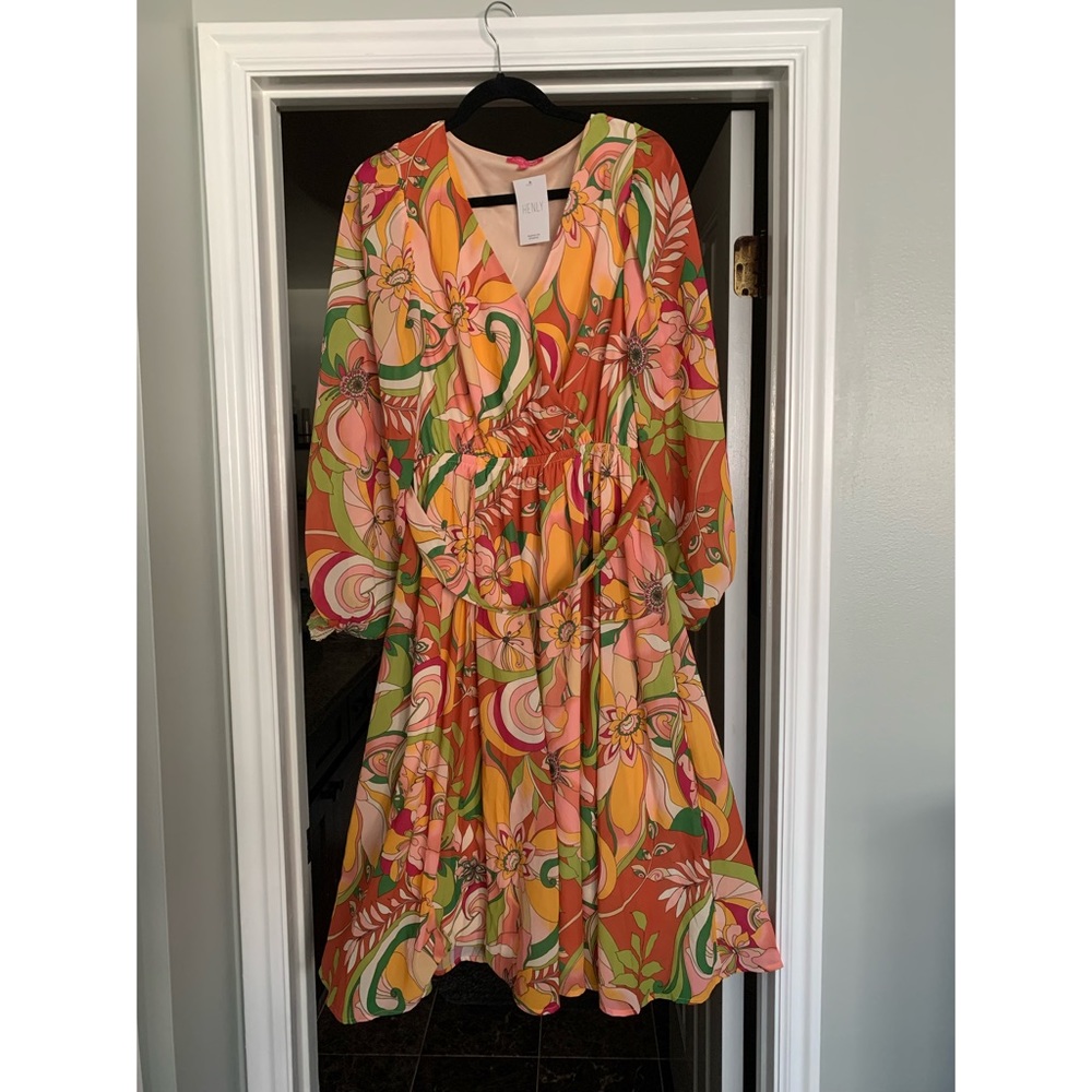 Monroe Floral Midi Dress